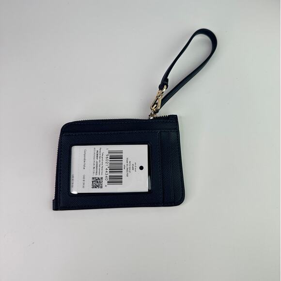 Kate Spade Tennis Printed Small Card Holder Wristlet in Blazer Blue Multi - Picture 5 of 8